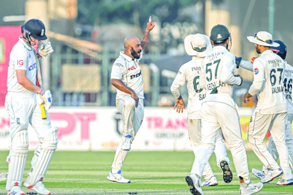 Pakistan Spin Magic Seals Victory in Second Test Against England Pakistan Team Celebrating Victory over England